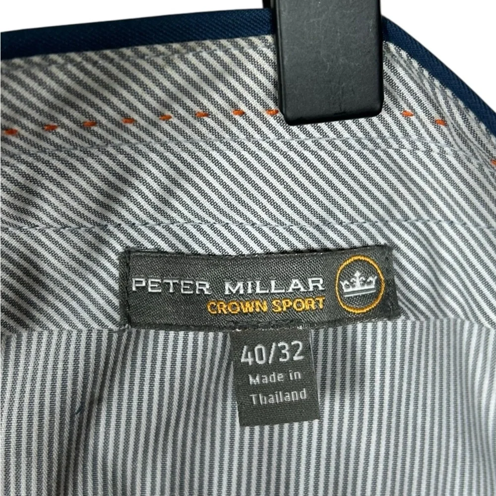 Peter‎ Millar Crown Sport Navy Blue Athletic Golf Performance Pant Size 40x29